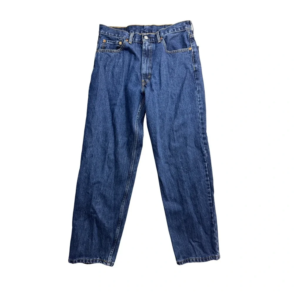 Levis 550 Relaxed Fit Tapered Leg Blue Denim Jeans Mens 34x30 Medium Wash